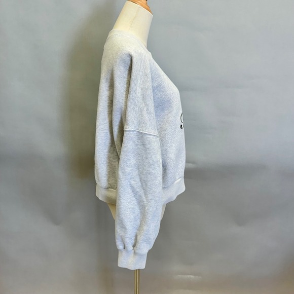 Abercrombie Fitch Soft A&F Gray Embroidered Hotel Mer Sweatshirt Size Large - Picture 7 of 14